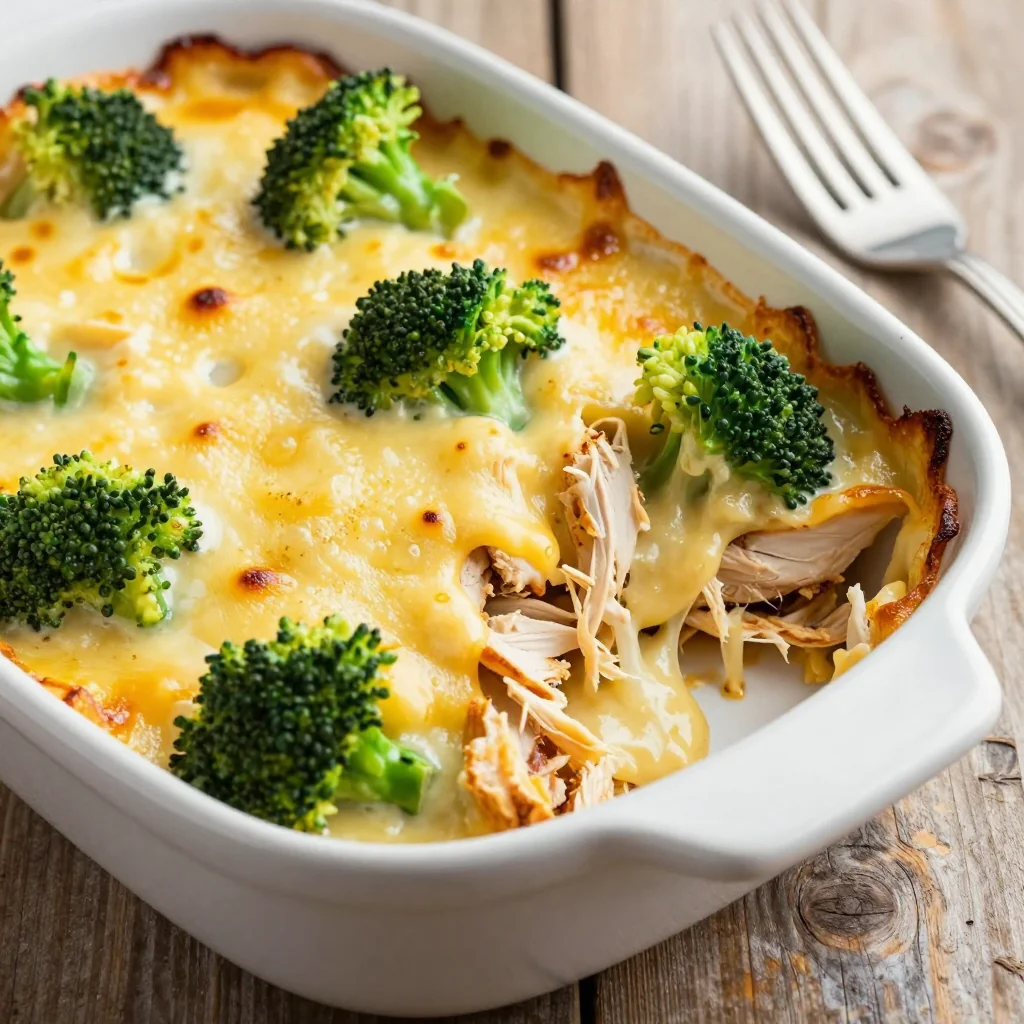 Kid Friendly Cheesy Chicken and Broccoli Bake for Dinner
