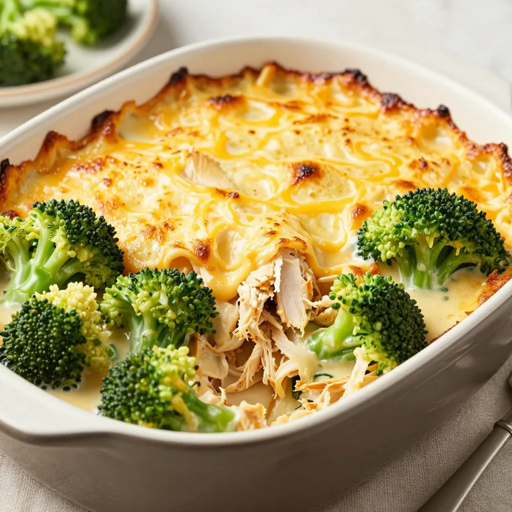 Kid Friendly Cheesy Chicken and Broccoli Bake for Dinner