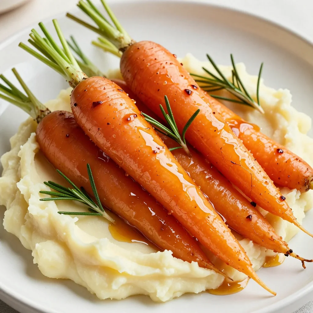maple glazed carrots and parsnips with fresh rosemary for cozy meals
