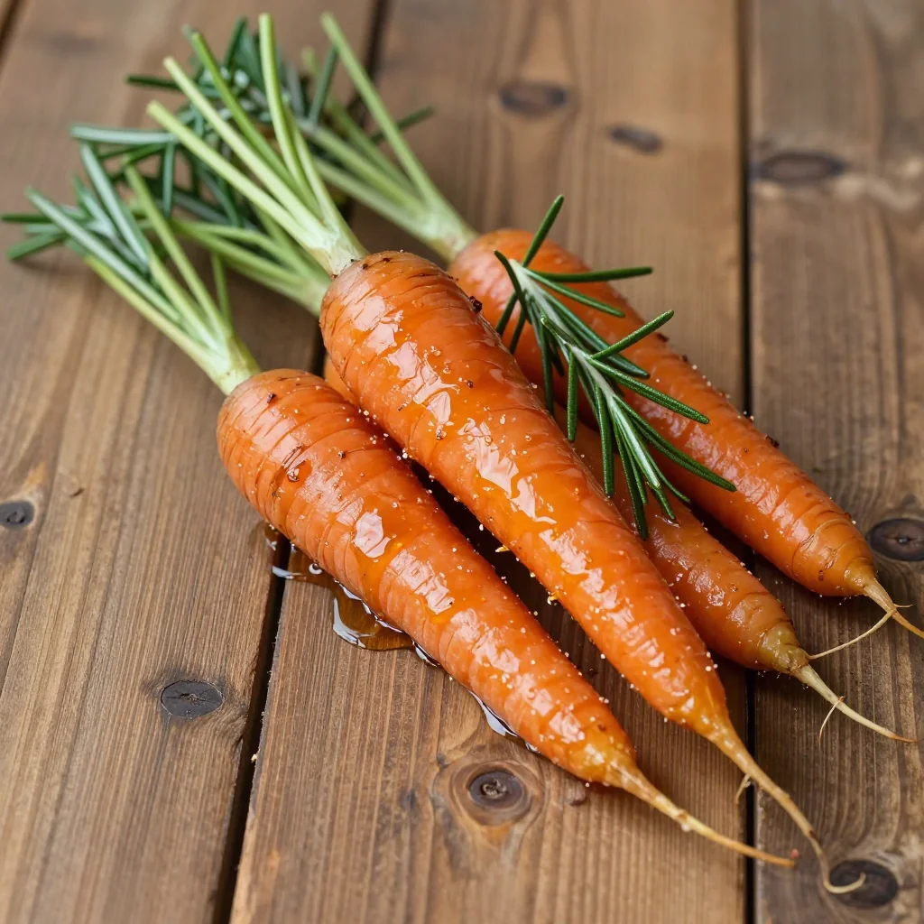 maple glazed carrots with fresh rosemary for winter family dinners