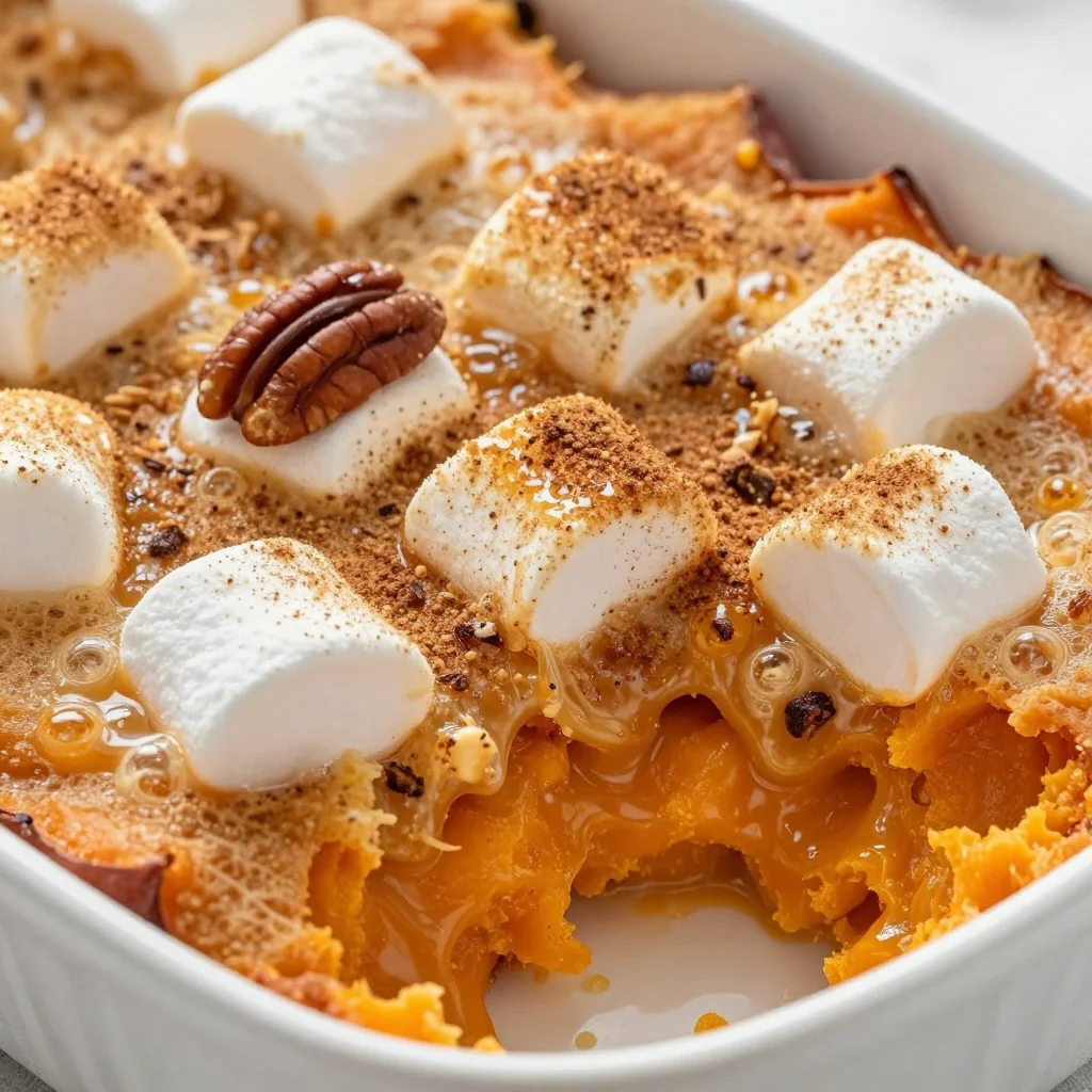 Martin Luther King Jr Day Sweet Potato and Marshmallow Casserole