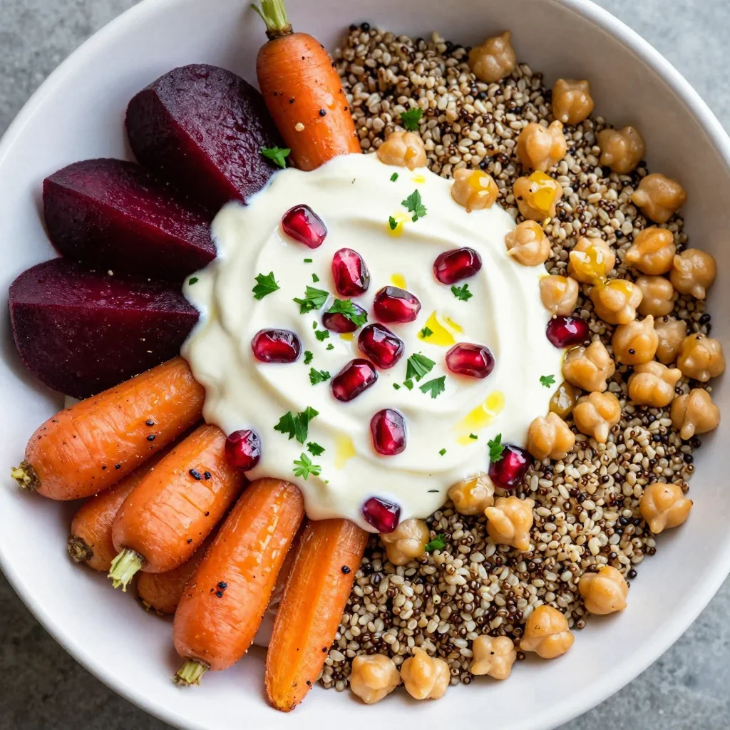 New Year Reset Quinoa Bowls with Roasted Root Vegetables