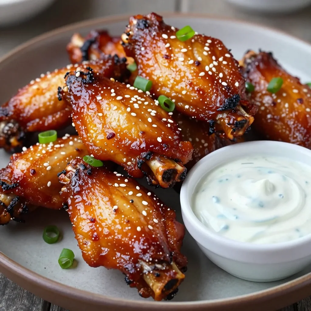 NFL Playoff BBQ Chicken Wings for Sticky Fingers