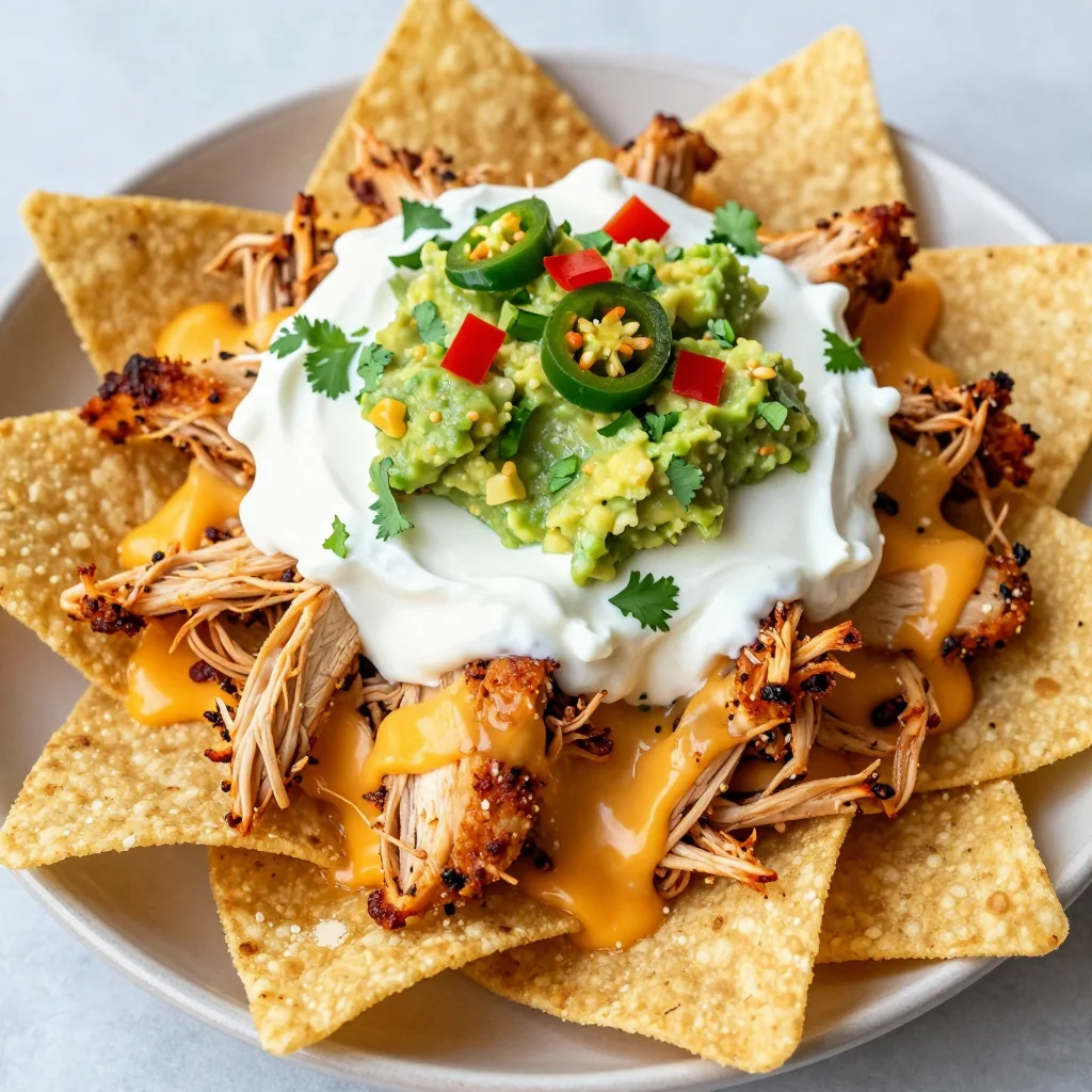 NFL Playoffs Cheap and Easy Spicy Chicken Nachos