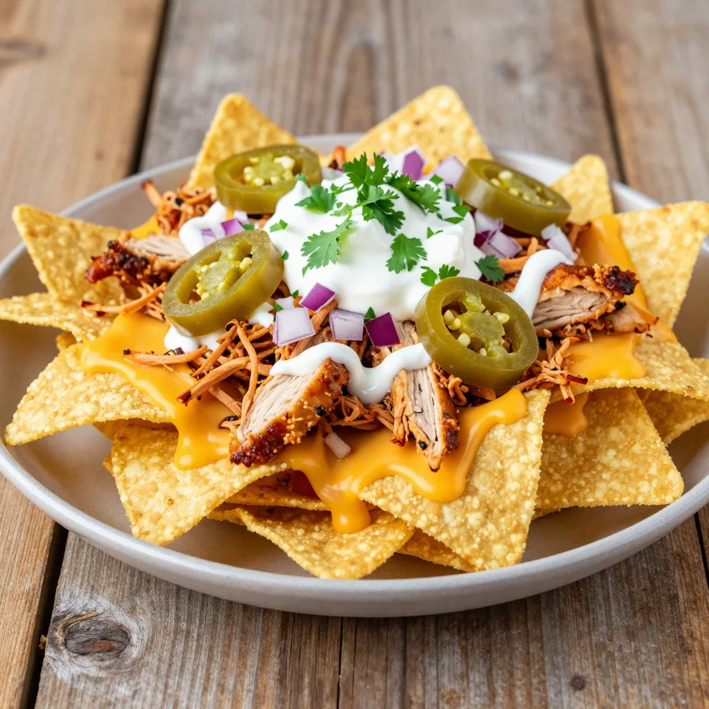 NFL Playoffs Cheap and Easy Spicy Chicken Nachos