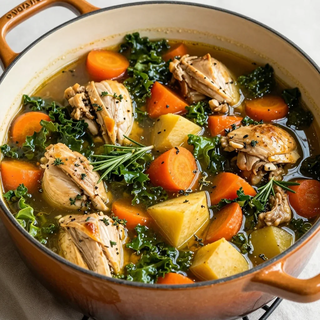 one pot chicken and winter vegetable casserole for easy weeknight dinners