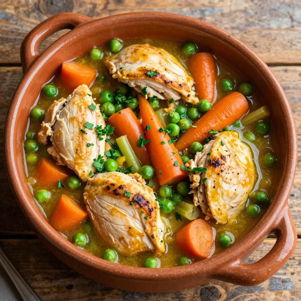 one pot healthy chicken and vegetable casserole for weeknight dinners
