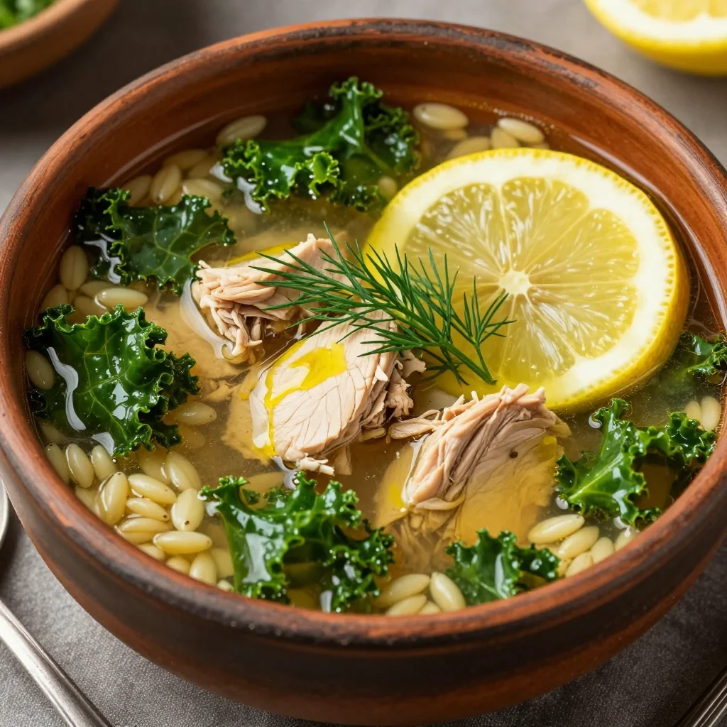 one pot lemon and kale chicken soup for nourishing winter dinners