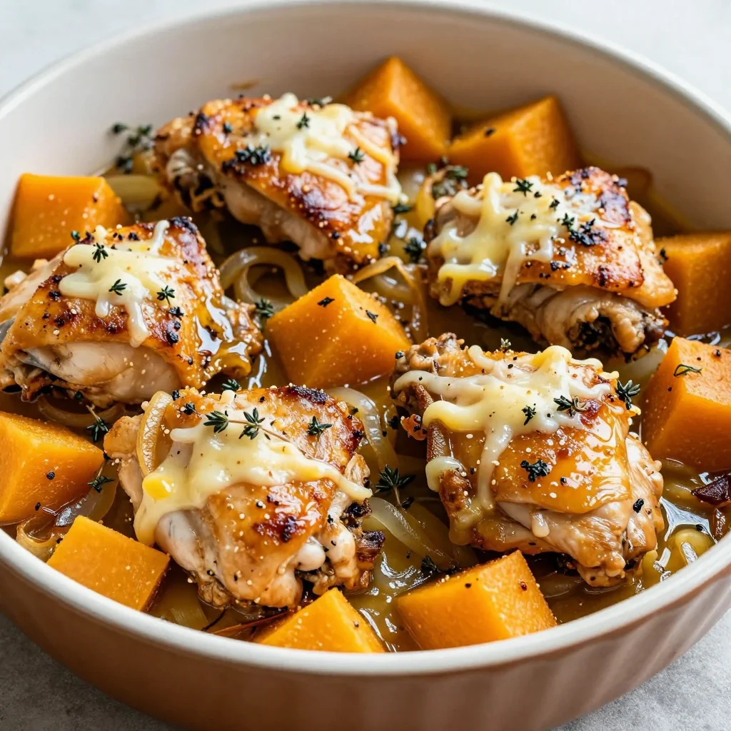 onepot chicken and winter squash casserole for easy meal prep