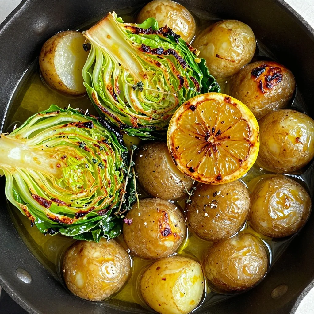 onepot roasted lemon cabbage and potato soup for january evenings