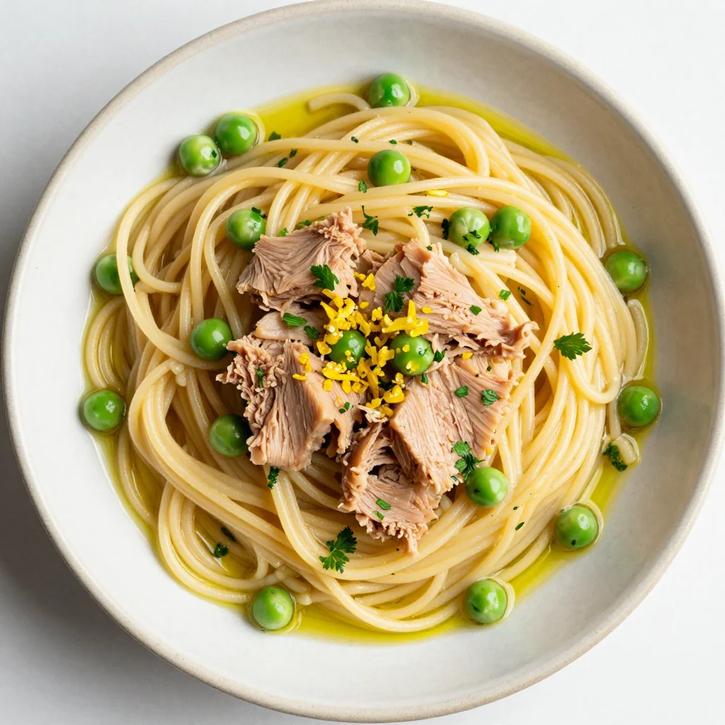 Pantry Clean-Out Pasta with Tuna and Peas