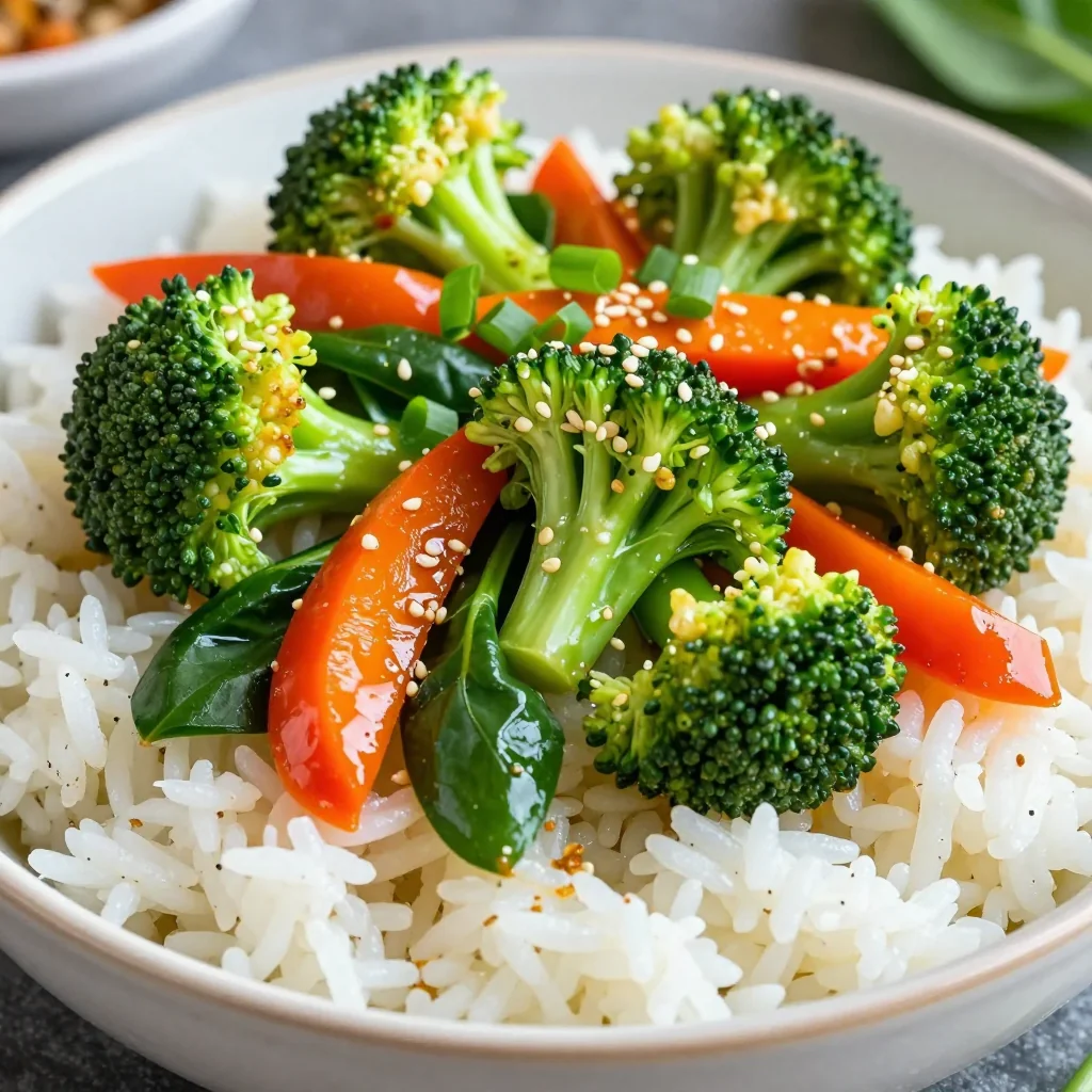 pantry cleanout vegetable stirfry with garlic and spinach