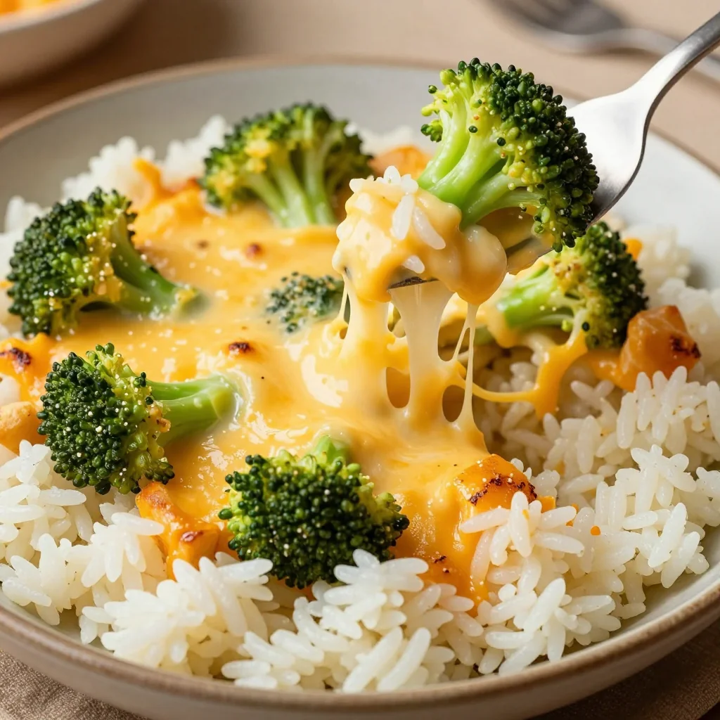 Quick Cheesy Broccoli and Rice for Picky Eaters
