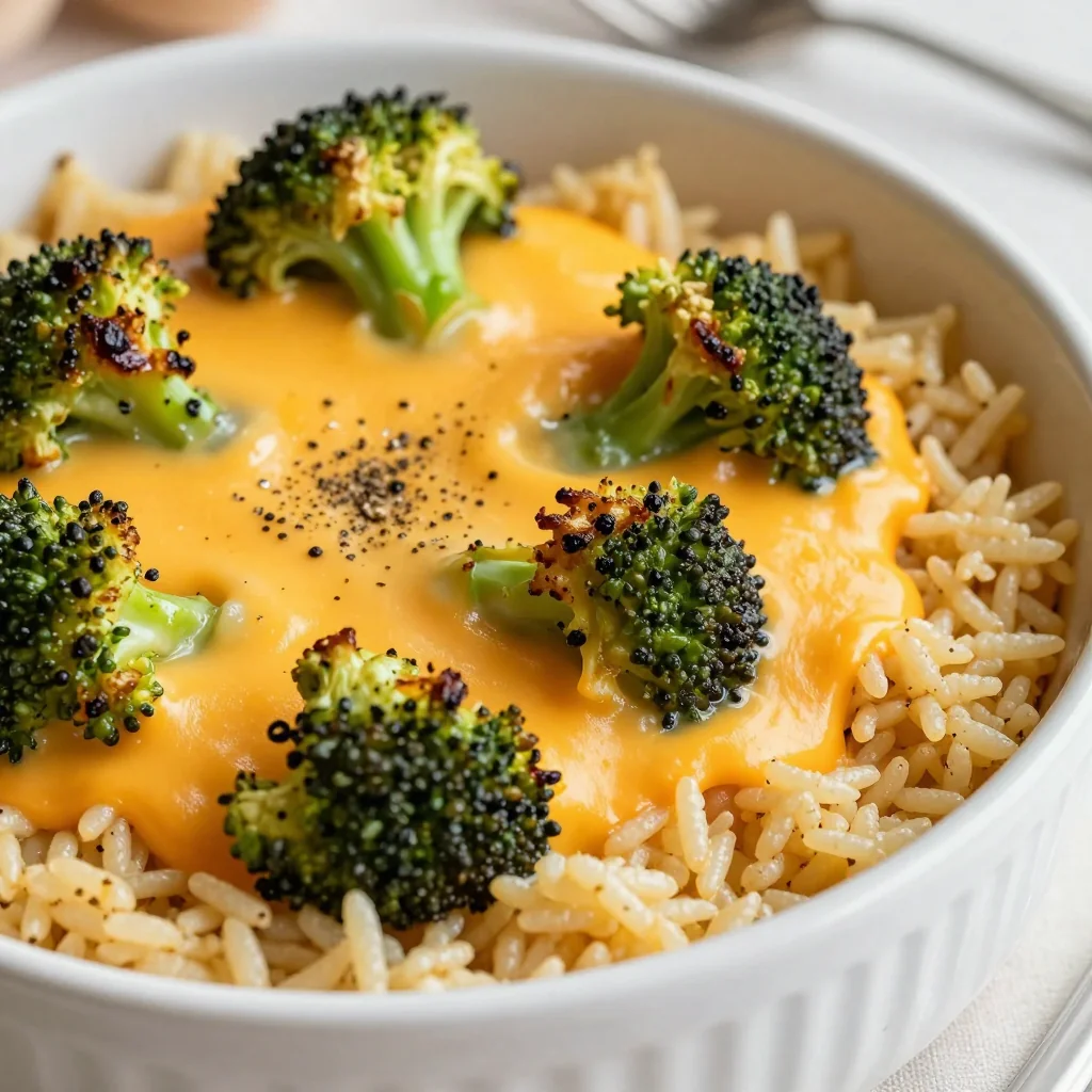 Quick Cheesy Broccoli and Rice for Picky Eaters