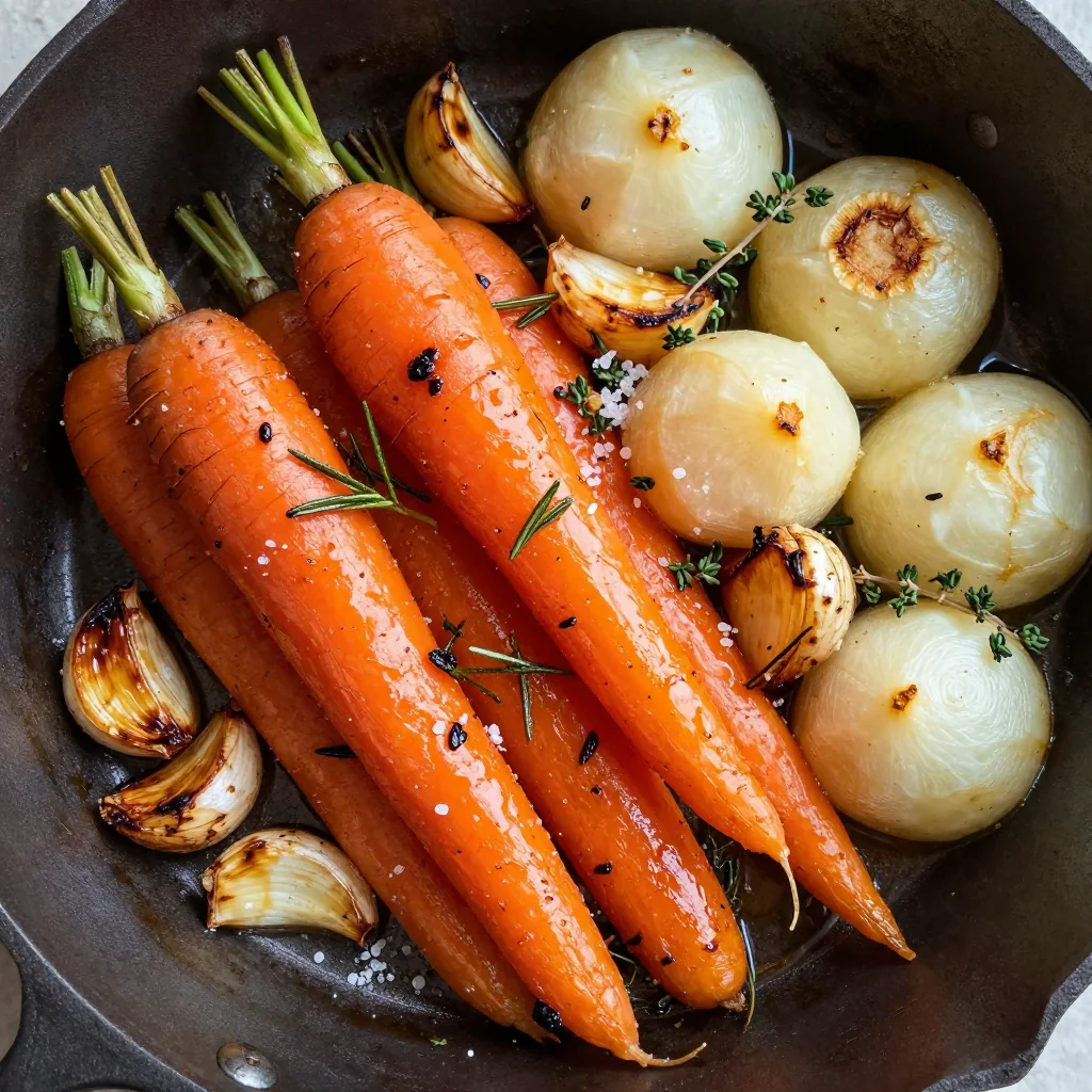 roasted garlic and herb carrots with turnips for family suppers