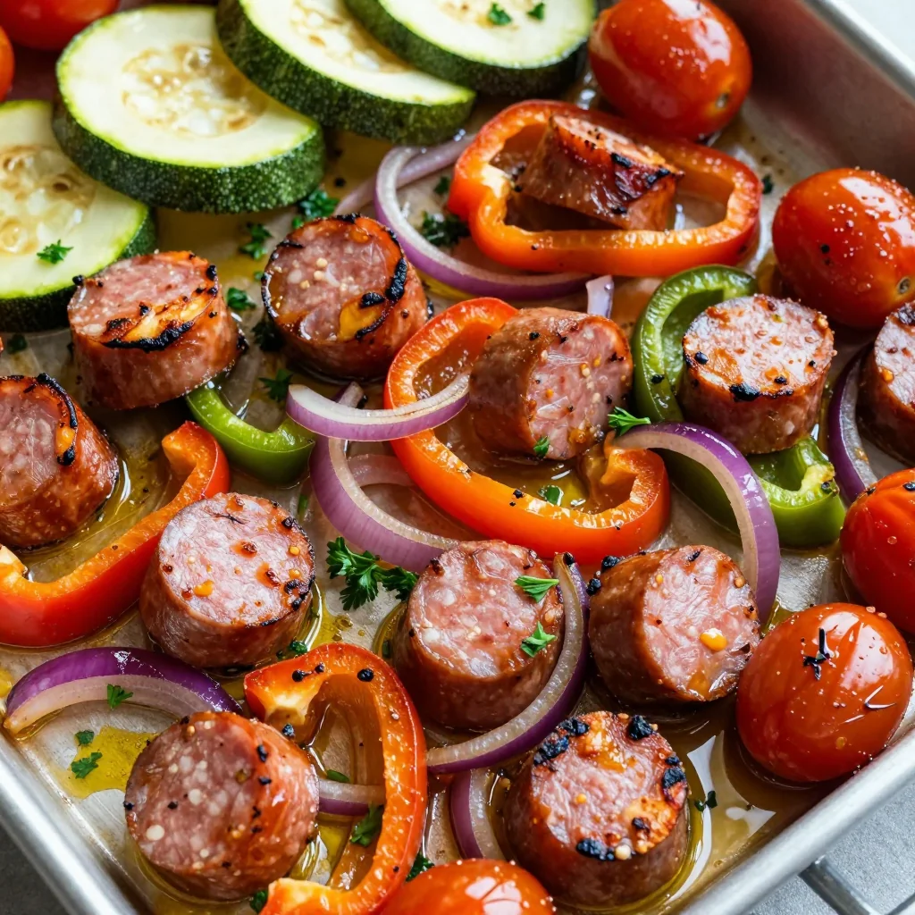 Sheet Pan Sausage and Veggies for Lazy Sunday Dinners