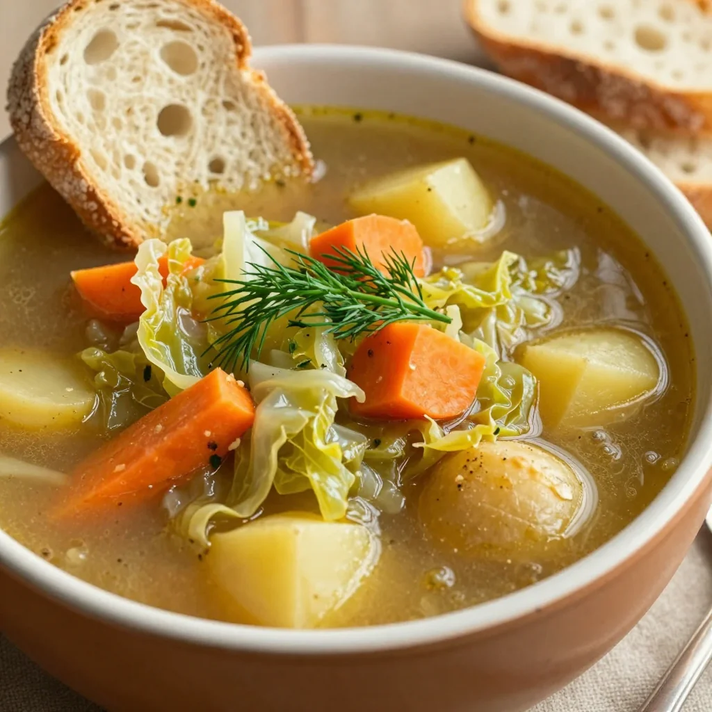 slow cooker cabbage and root vegetable soup for warm january nights