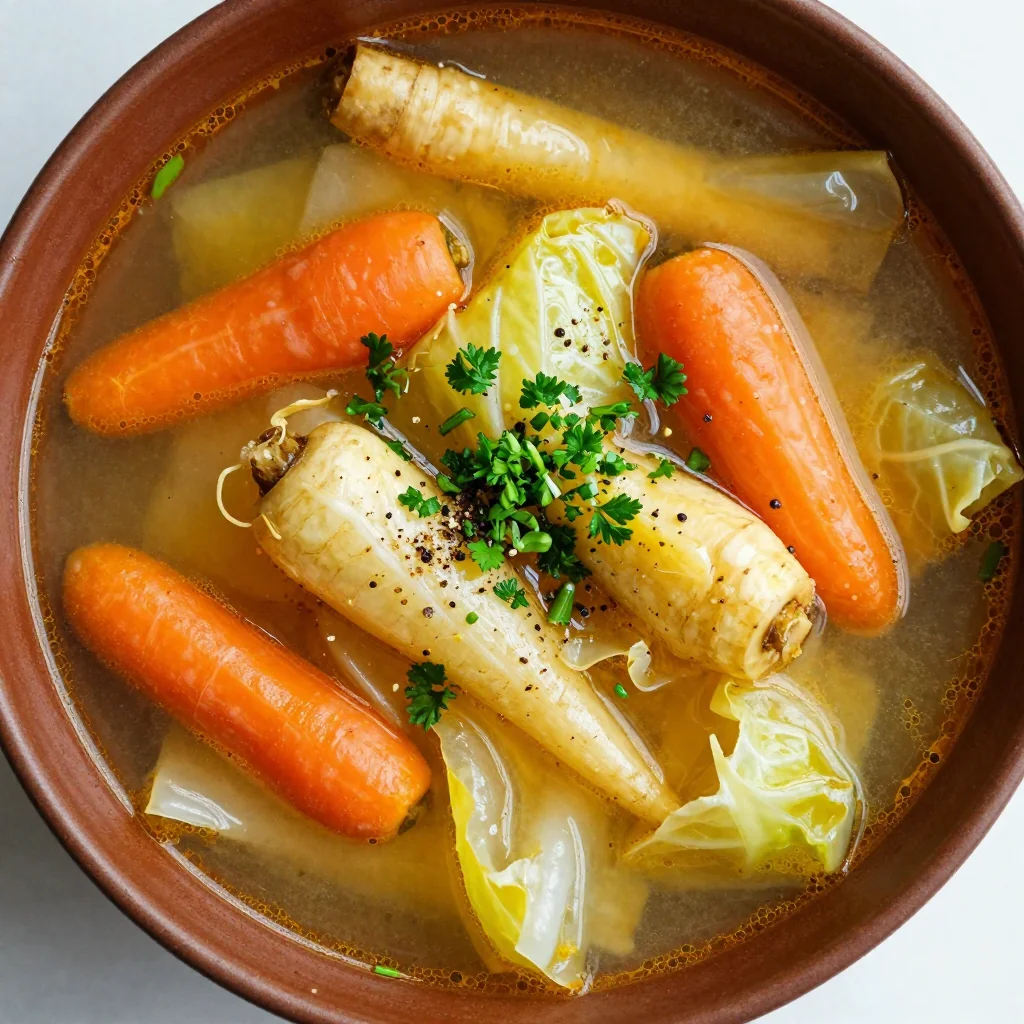 slow cooker cabbage and root vegetable soup for warm january nights