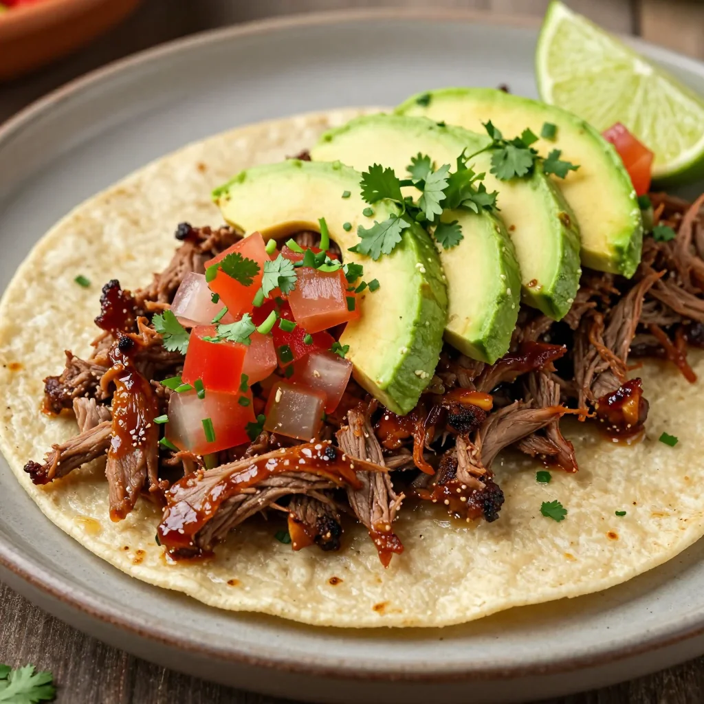 Slow Cooker Carnitas Tacos for NFL Playoff Party Platters