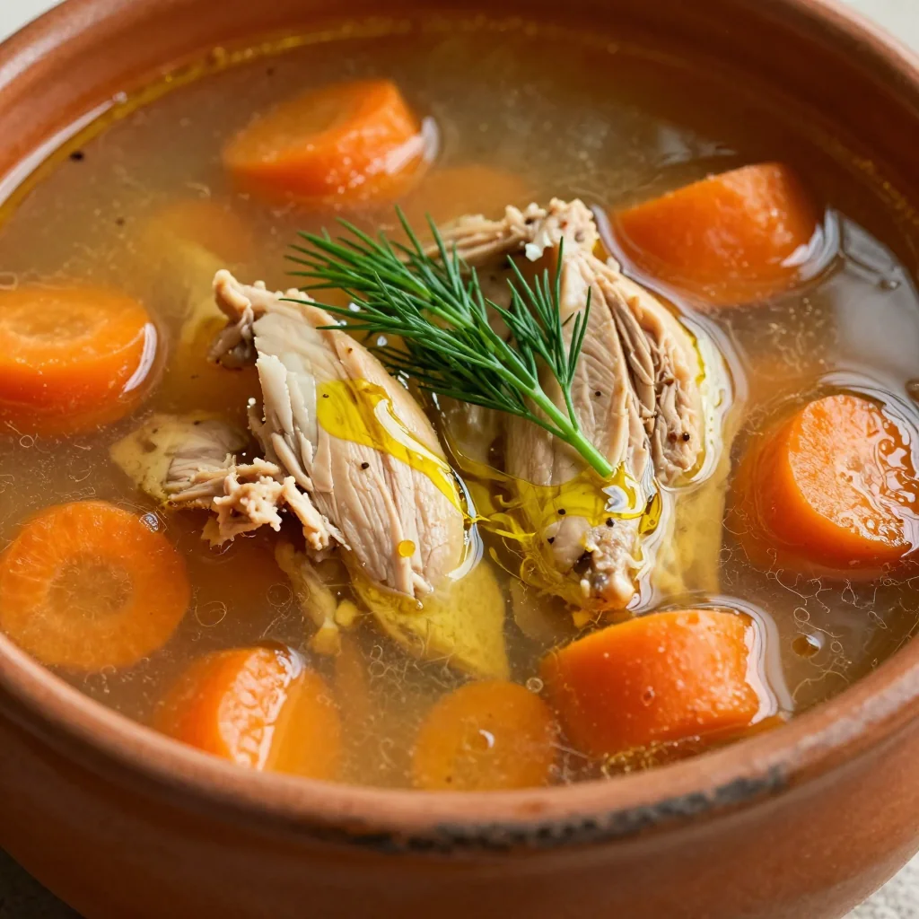 Slow Cooker Chicken and Carrot Soup for Vitamin A