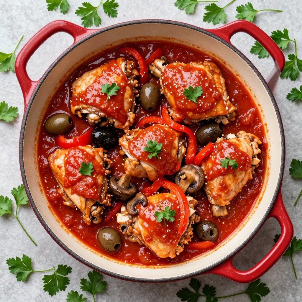 Slow Cooker Chicken Cacciatore For MLK Dinner