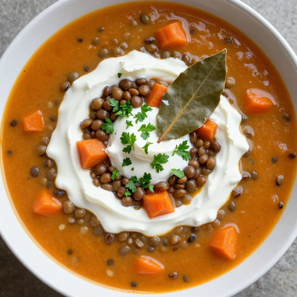 slow cooker high protein lentil and carrot soup for cold days