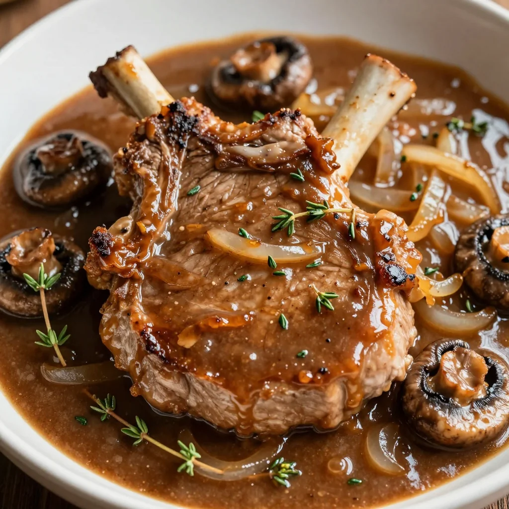 Slow-Cooker Smothered Pork Chops with Gravy