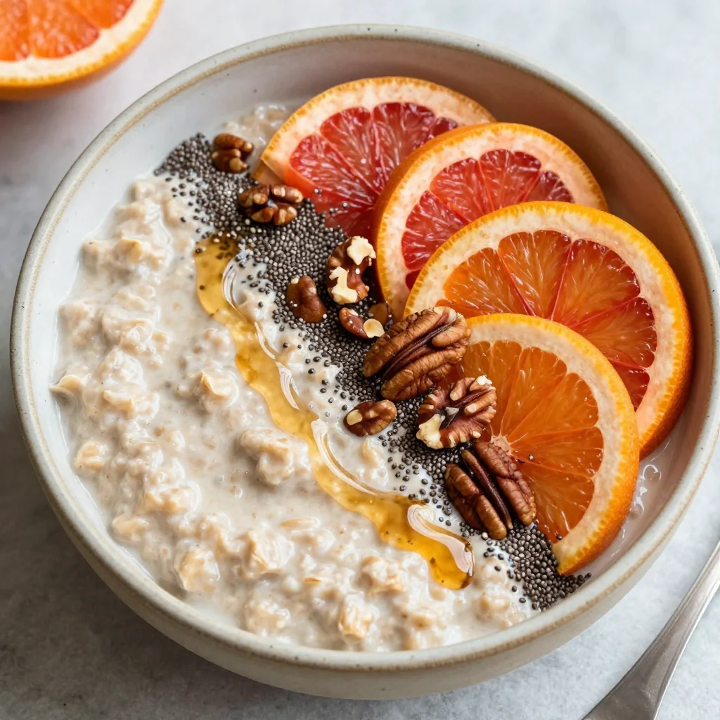 warm breakfasts with slow cooker oatmeal and seasonal citrus fruits