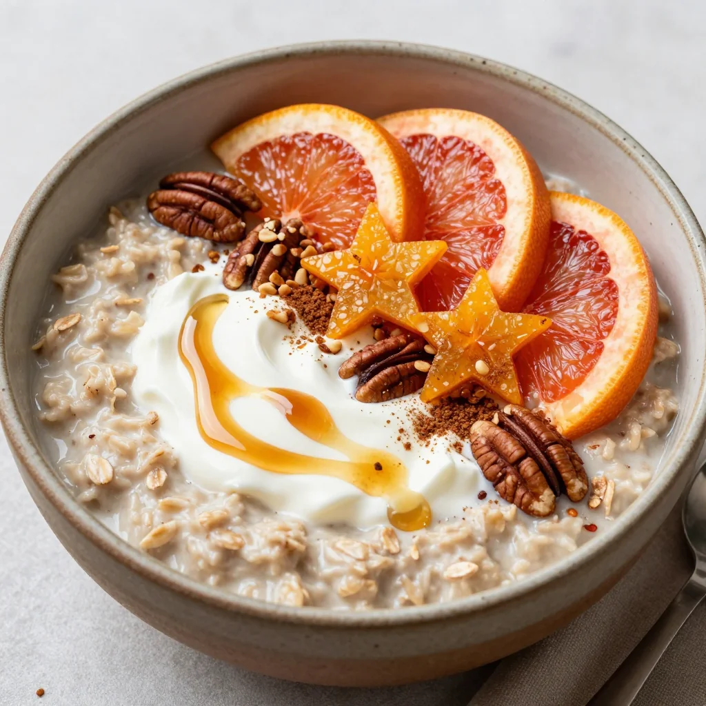 warm breakfasts with slow cooker oatmeal and seasonal citrus fruits