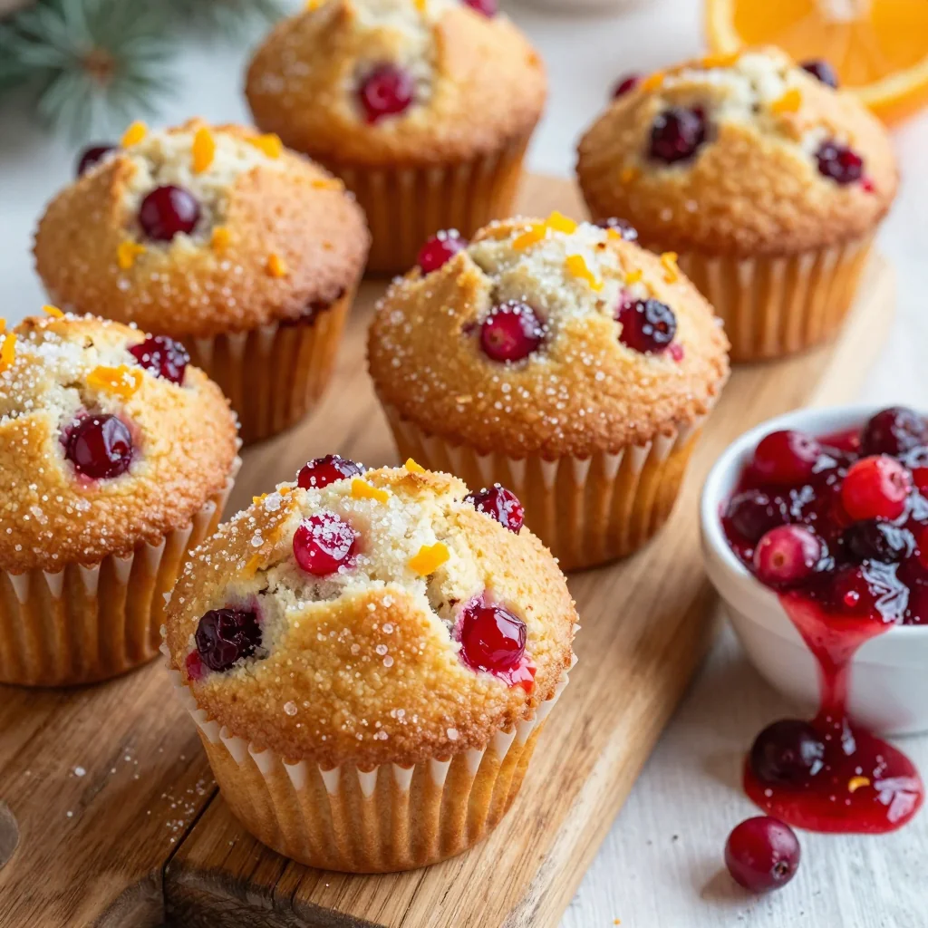 warm citrus and cranberry muffins for holiday brunch gatherings