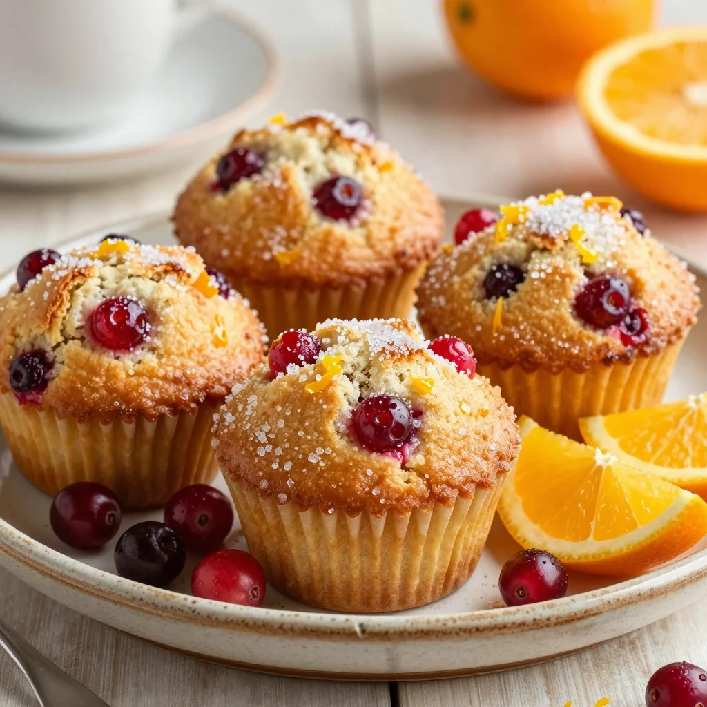 warm citrus and cranberry muffins for holiday brunch gatherings