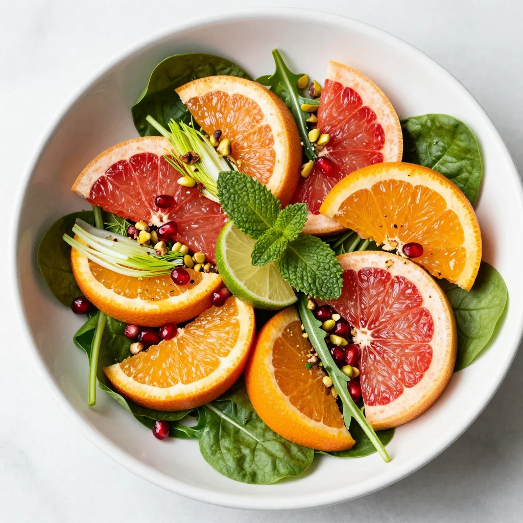 warm spiced citrus salad with oranges and grapefruit for detox meals