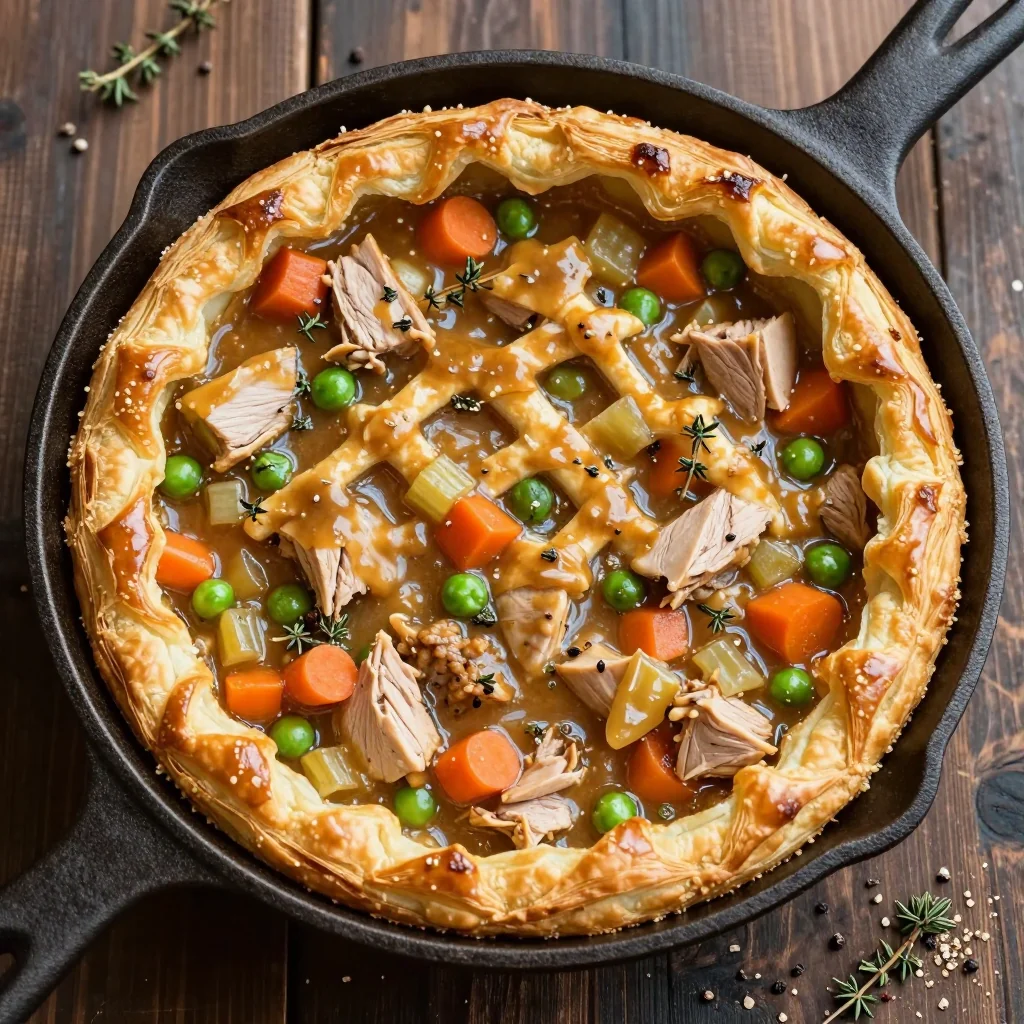 Winter Comfort Turkey Pot Pie with Leftovers