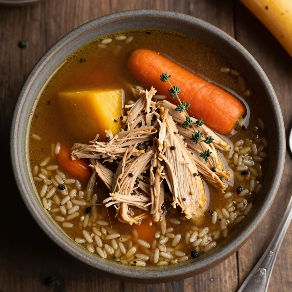 Winter Hearty Chicken and Wild Rice Soup
