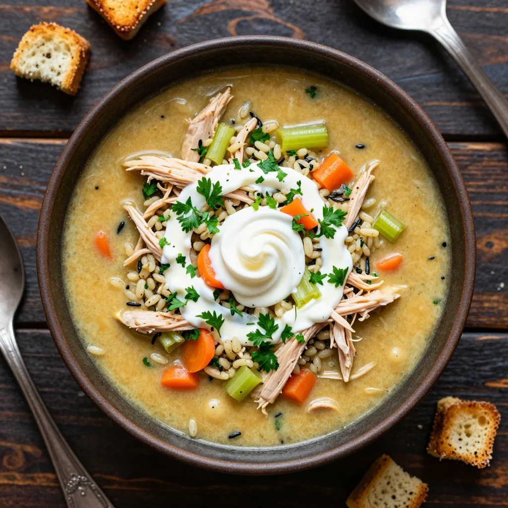 Winter Hearty Chicken and Wild Rice Soup
