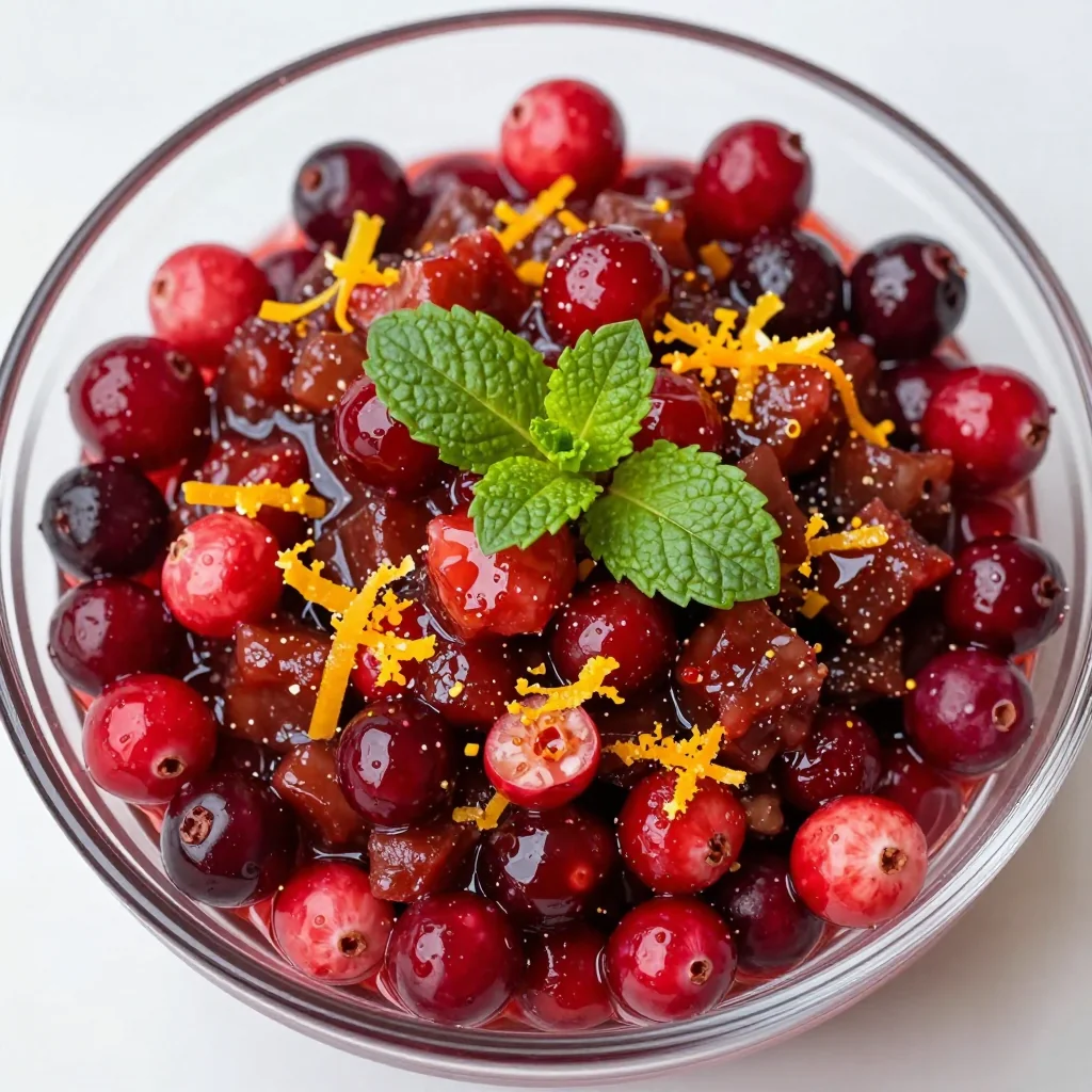 zesty orange and cranberry relish for festive holiday potlucks