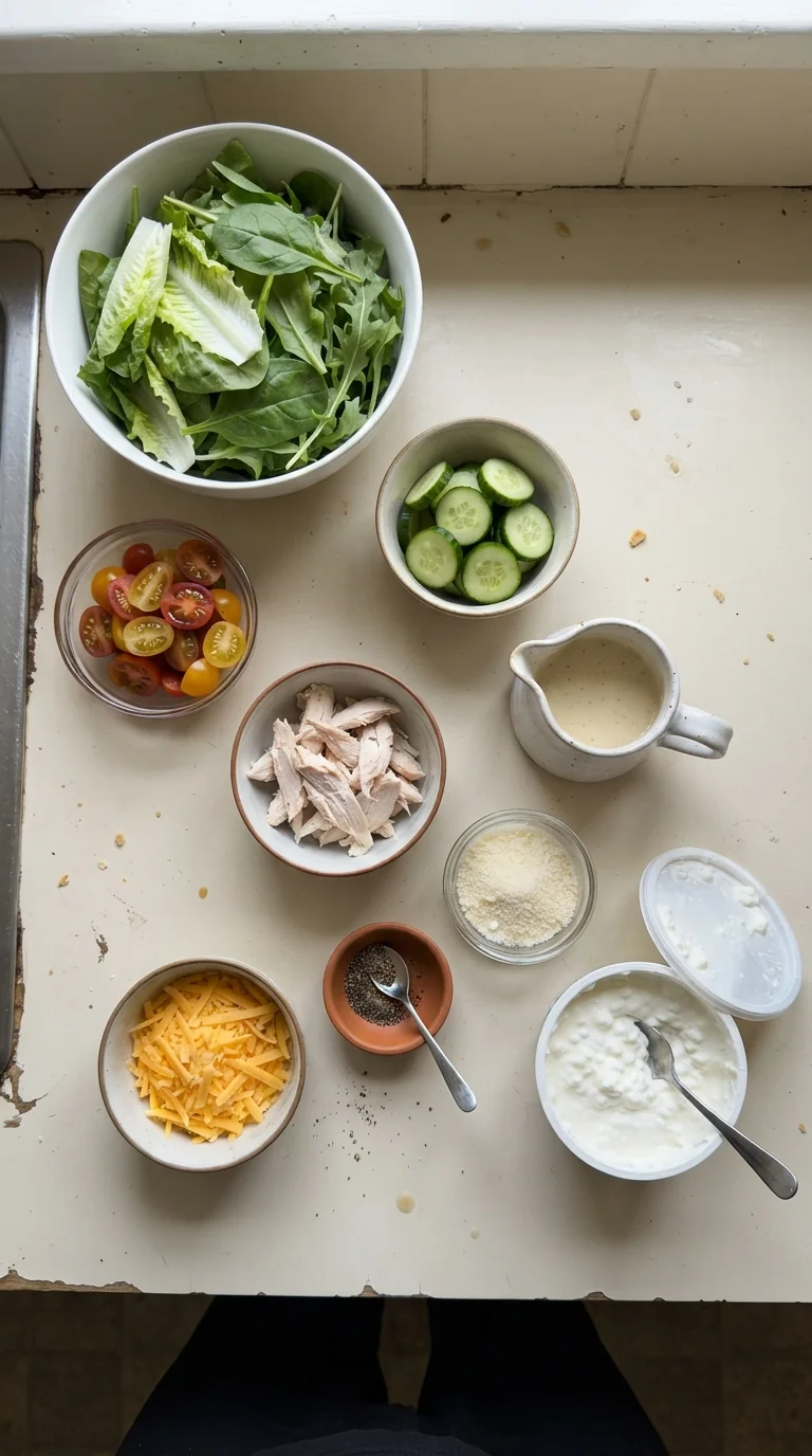 Ingredients for Protein-Packed Cottage Cheese Tuna Salad