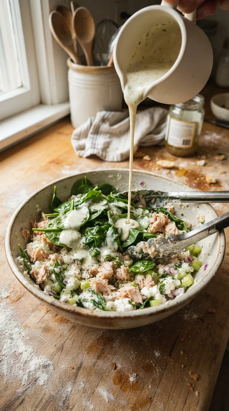 Step-by-step cooking of Protein-Packed Cottage Cheese Tuna Salad