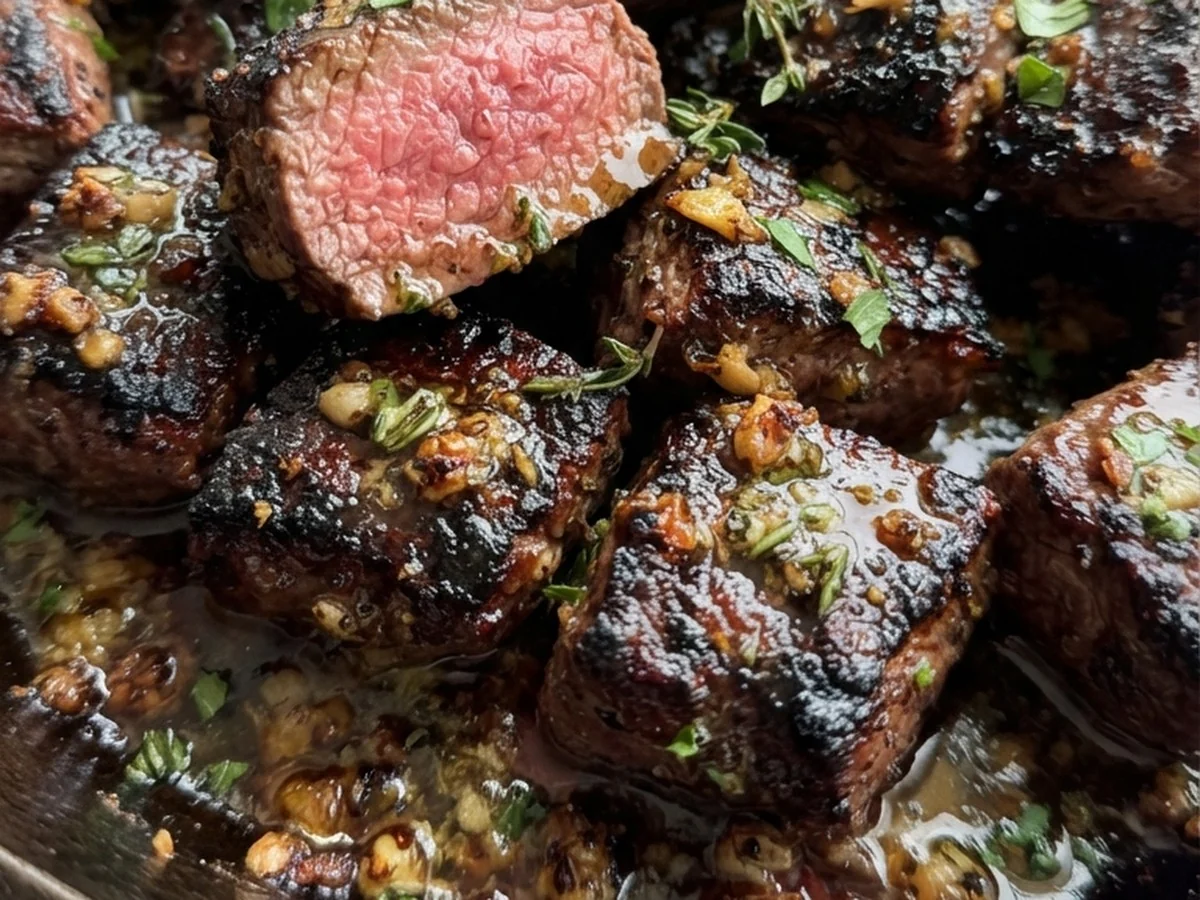 Cowboy Butter Steak Bites