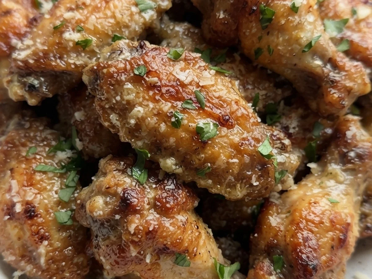 Crispy Garlic Parmesan Wings