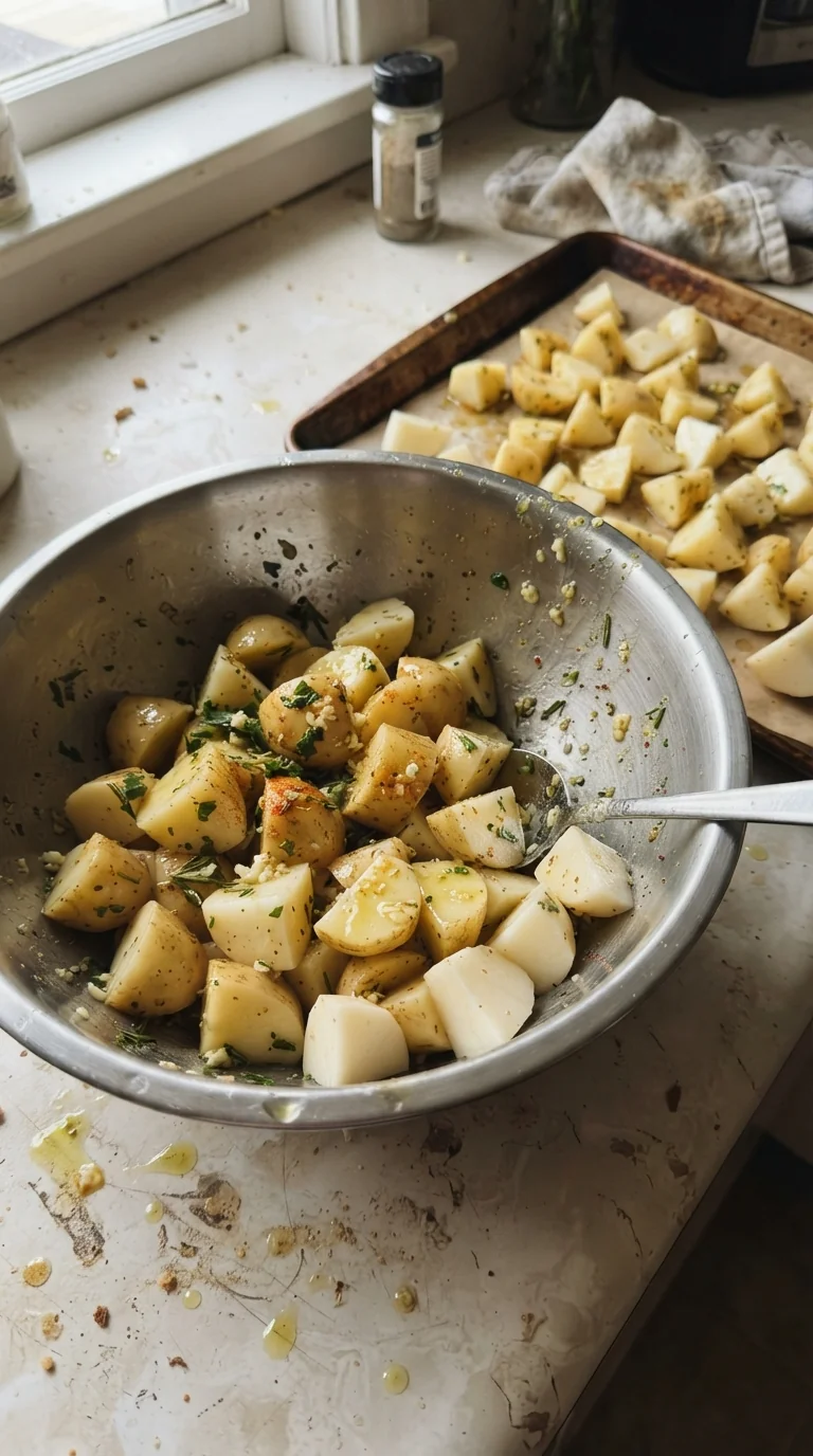 Step-by-step cooking of Garlic Potato Pops Recipe