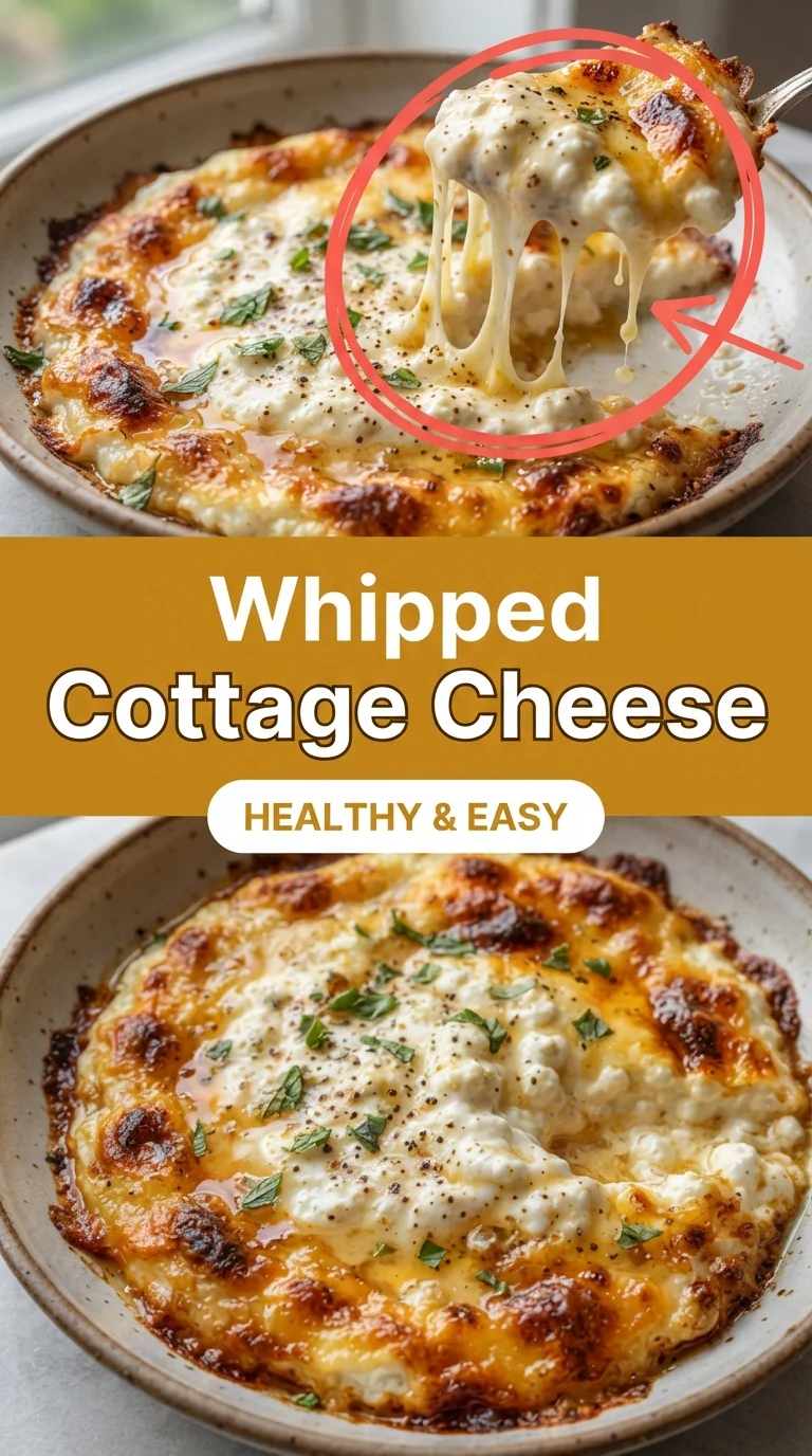 Bowl of smooth whipped cottage cheese spread topped with chopped herbs and grated cheddar, served with crackers and slic