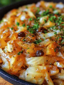 Sweet and Sour Cabbage Delight is an enticing dish that brings a unique flavor profile to your table, making it an ideal companion for a variety of meals. This comforting side dish harmoniously balances sweetness with tanginess, creating a delightful experience for the palate. Originating from various culinary traditions, sweet and sour dishes have gained popularity for their ability to elevate even the simplest of meals. Whether you're hosting a casual family dinner or preparing for a festive gathering, Sweet and Sour Cabbage Delight fits seamlessly into any occasion, making it a versatile addition to your culinary repertoire.