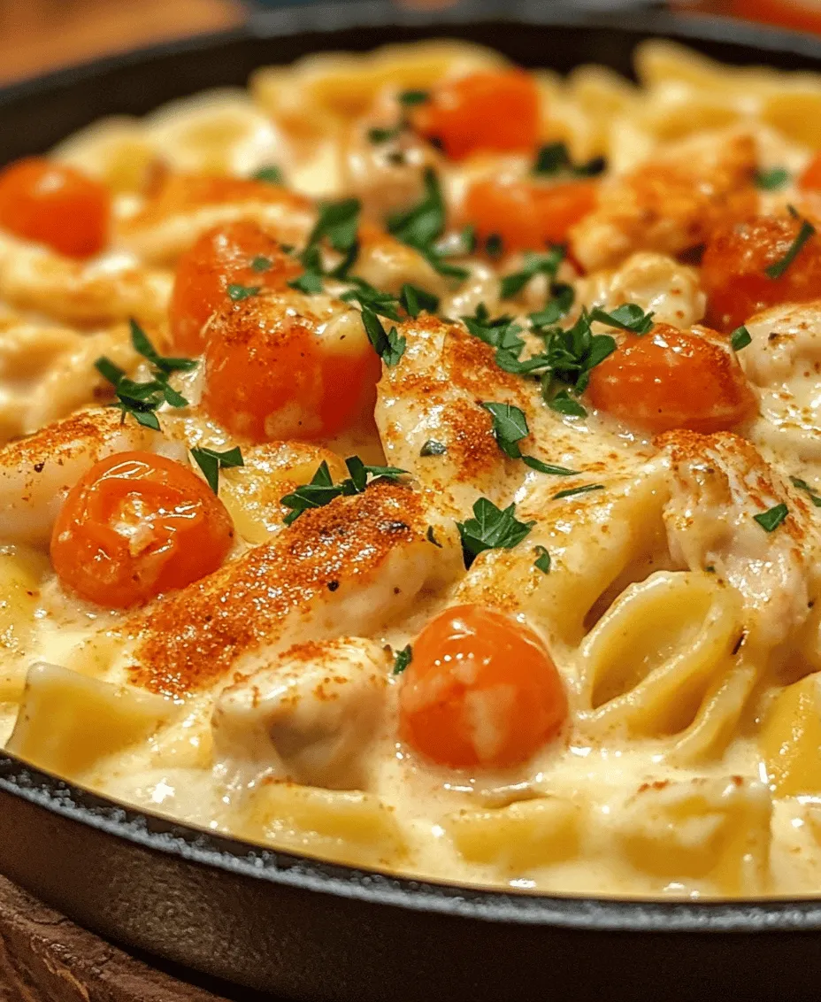 Creamy Cajun Shrimp and Chicken Pasta is a dish that tantalizes the taste buds with its rich flavors and creamy texture, making it a standout choice for any dinner table. This recipe artfully combines succulent shrimp and tender chicken, enveloped in a luscious sauce that’s bursting with the robust spices characteristic of Cajun cuisine. The marriage of seafood and poultry offers an indulgent twist that elevates the pasta experience, transforming it into a dish that is both comforting and exciting.