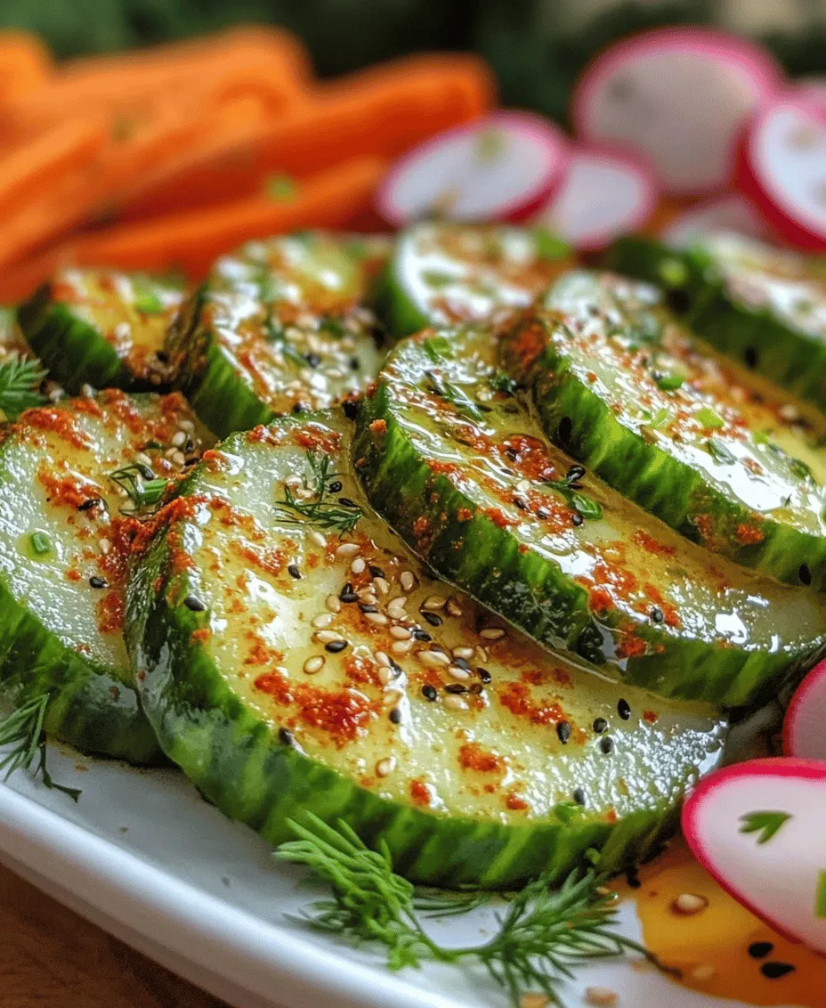 Crispy Cucumbers with a Zesty BANG! is not just a dish; it's a delightful explosion of fresh flavors that tantalizes the taste buds while nourishing the body. This dish stands out in the realm of healthy snacks, offering a perfect blend of crunchy cucumbers and a zesty yogurt sauce that leaves you craving more. As people increasingly seek out lighter, healthier options in their diets, this recipe emerges as a refreshing alternative to traditional snack fare, making it a go-to choice for any occasion.