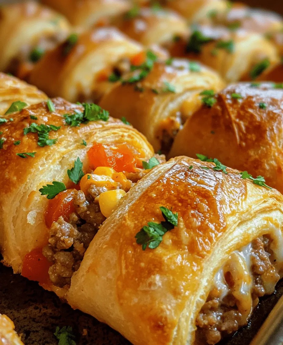 If you’re on the lookout for a crowd-pleasing appetizer or a comforting snack, look no further than our Sausage, Rotel & Cream Cheese Crescent Rolls. This delightful recipe marries savory sausage with the creamy richness of cream cheese, all nestled in a flaky crescent roll dough. The addition of Rotel diced tomatoes with green chilies brings a zesty kick that elevates the flavor profile, making these rolls a perfect choice for any gathering, be it a festive party or a cozy family get-together.