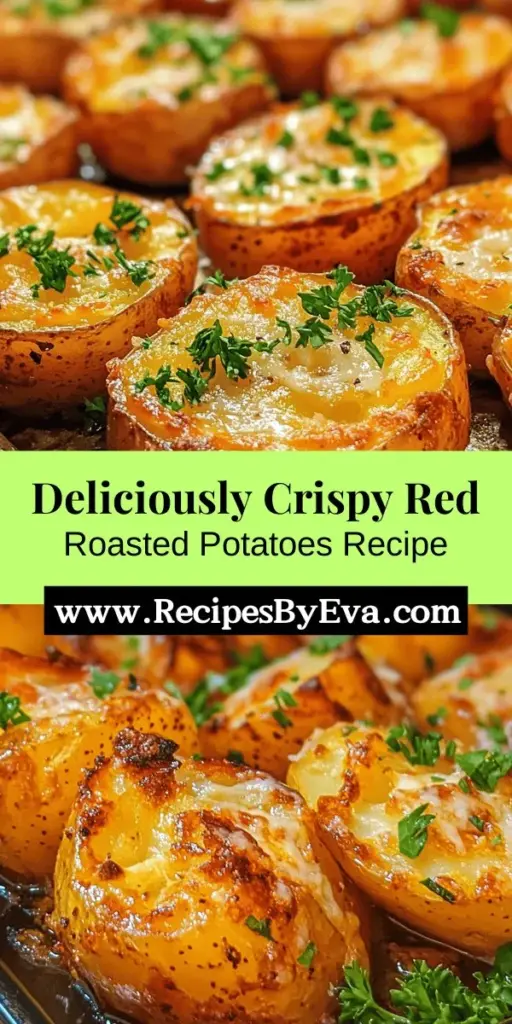 Discover the secret to making the best red roasted potatoes, a delicious and versatile side dish perfect for any meal! With their crispy exterior and fluffy interior, these flavorful potatoes are easy to prepare using simple ingredients like garlic, thyme, and smoked paprika. Elevate your dinners with this wholesome and nutritious recipe that pairs perfectly with a variety of main courses. Try them today! #RedRoastedPotatoes #EasyRecipes #SideDish #HealthyEating #Foodie #ComfortFood #Yum #CookingAtHome