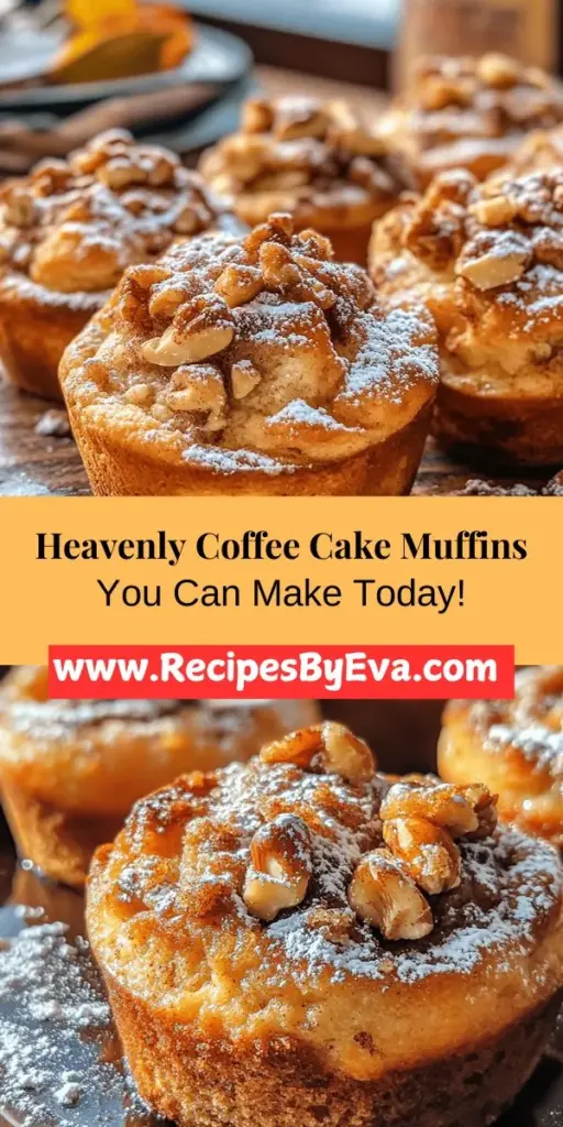 Indulge in the delightful aroma of Heavenly Easy Coffee Cake Muffins, perfect for any time of day! These luscious muffins feature a soft, moist interior and a crunchy streusel topping, combining comfort and flavor effortlessly. Great for breakfast, brunch, or a cozy afternoon snack, this recipe is easy to follow and perfect for bakers of all skill levels. Enjoy them with your favorite coffee for a truly heavenly experience that will elevate your baking game!