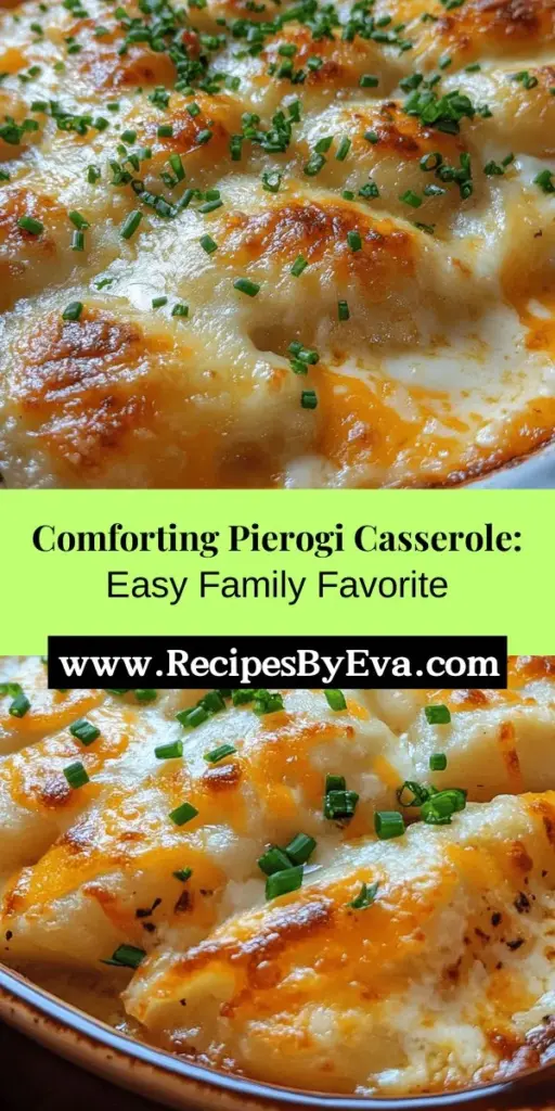 Indulge in the cozy goodness of Pierogi Casserole Delight! This innovative twist on traditional pierogi layers creamy potatoes, cheese, and caramelized onions into an easy-to-make casserole, perfect for gatherings or family dinners. Experience the blend of flavors as each bite delivers comfort and nostalgia, making it a heartwarming dish for any occasion. Try it today and bring loved ones together around the dinner table! #PierogiCasserole #ComfortFood #FamilyDinner #CookingAtHome #RecipeIdeas