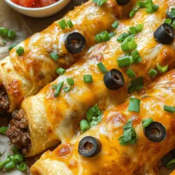 If you're searching for a fun and delicious way to enjoy the beloved flavors of tacos, look no further than Cheesy Taco Sticks! This innovative recipe reimagines traditional taco ingredients by wrapping them in a crispy, golden crescent roll dough, resulting in a delightful snack or appetizer that is perfect for any occasion. Whether you're hosting a game day party, a casual gathering with friends, or simply looking for a quick weeknight meal, Cheesy Taco Sticks are sure to impress both your taste buds and your guests.